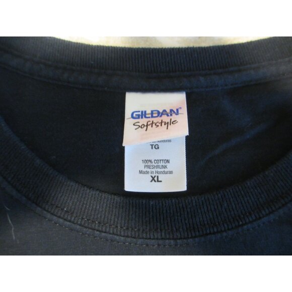 Theres No Place Like Om YogaSix Softstyle Black Tee Unisex XL 52% Cotton 48% Pol - Picture 4 of 5